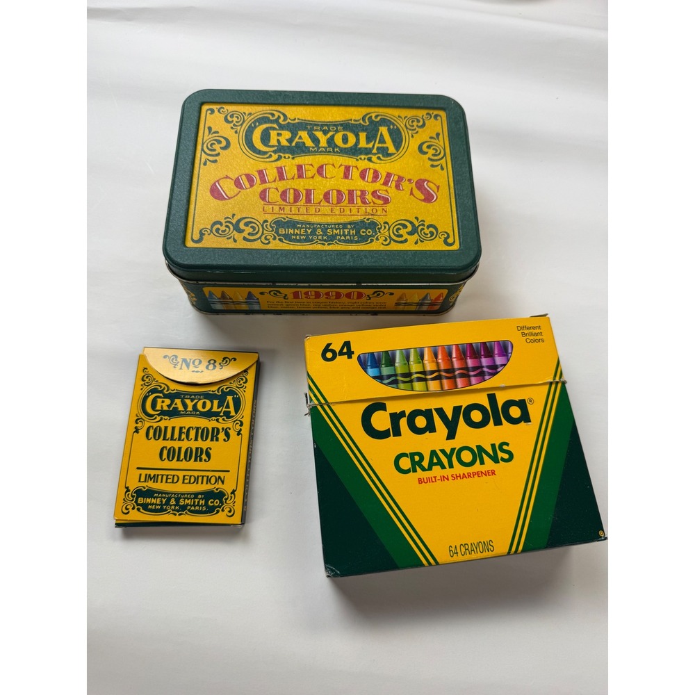 1990 Crayola Collectors Tin 72 Limited Edition Retired Crayons Binney & Smith